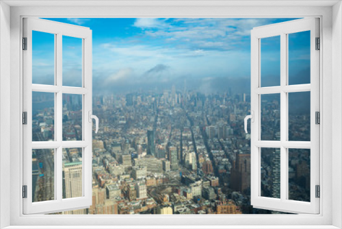 Fototapeta Naklejka Na Ścianę Okno 3D - Landscape from One World Trade Center in New York City ワンワールドトレードセンターからのニューヨーク