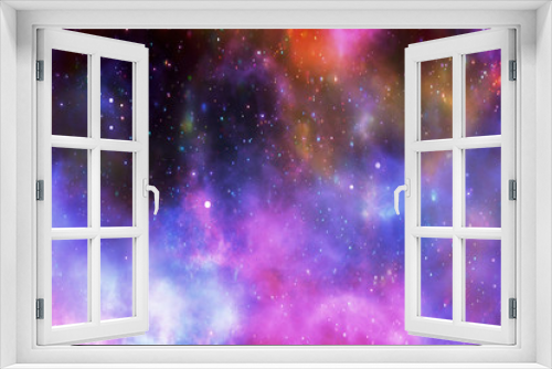 Fototapeta Naklejka Na Ścianę Okno 3D - Artistic Multicolored Smooth Beautiful Galaxy Background