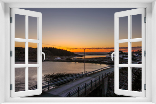 Fototapeta Naklejka Na Ścianę Okno 3D - fjord housing 3