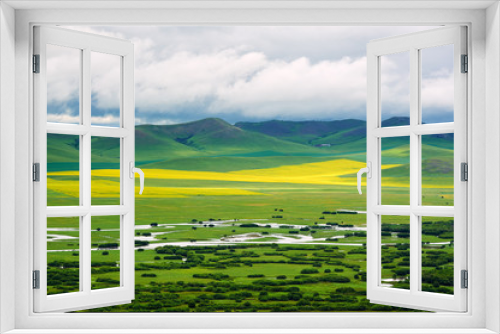 Fototapeta Naklejka Na Ścianę Okno 3D - Argun wetland of Hulunbuir grassland landscape.