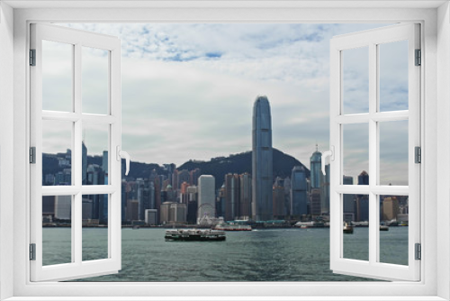 Fototapeta Naklejka Na Ścianę Okno 3D - Hong Kong landscape