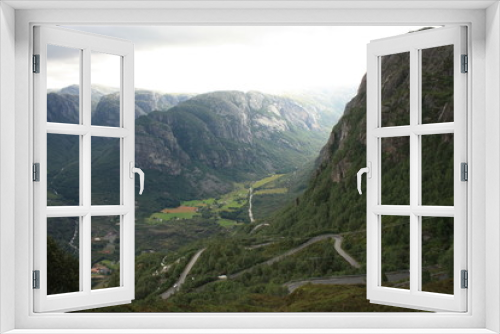 Fototapeta Naklejka Na Ścianę Okno 3D - Kjeragbolten Lysefjord Fjord Norvège - Norway