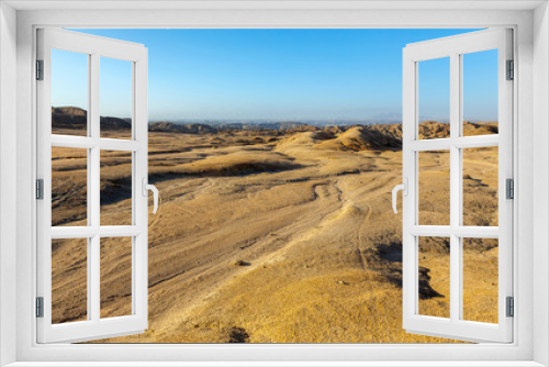 Fototapeta Naklejka Na Ścianę Okno 3D - Moon Landscape, an area of the Namib Desert on the Namibian Skeleton coast that looks like the moon.