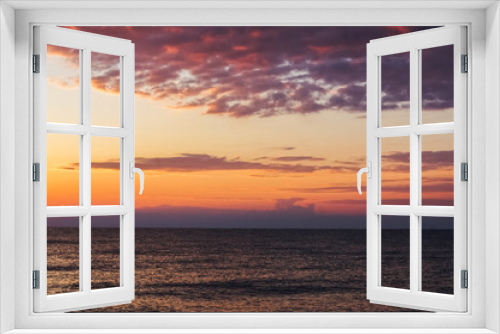 Fototapeta Naklejka Na Ścianę Okno 3D - Morning sunrise on the horizon of Aegean sea.