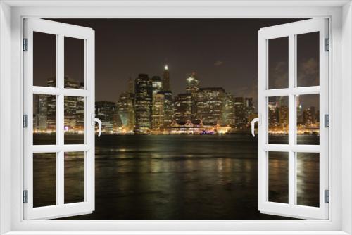Fototapeta Naklejka Na Ścianę Okno 3D - Downtown Manhattan, New York City