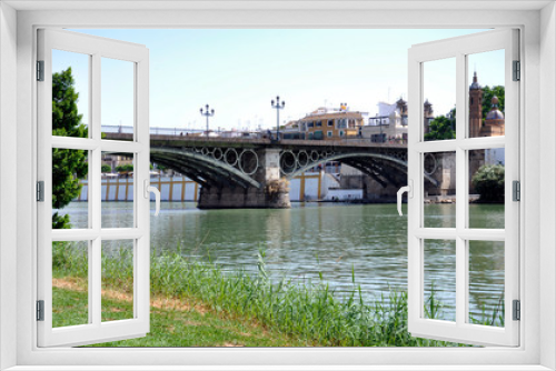 Fototapeta Naklejka Na Ścianę Okno 3D - Olhar a ponte