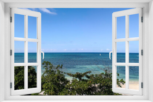 Fototapeta Naklejka Na Ścianę Okno 3D - Panoramic View of Carribean Ocean in Montego Bay, Jamaica