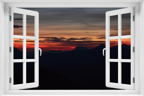 Fototapeta Naklejka Na Ścianę Okno 3D - tramonto