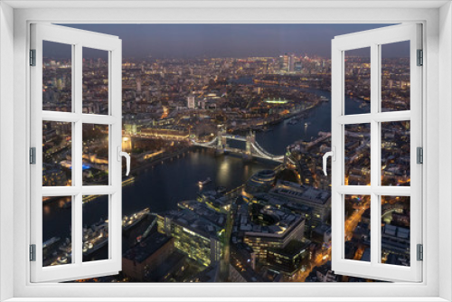 Fototapeta Naklejka Na Ścianę Okno 3D - Tower Bridge in London by Night