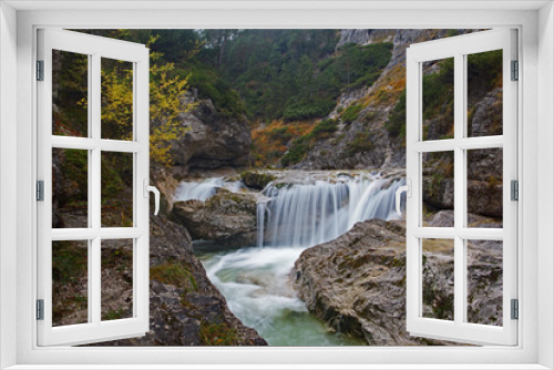 Fototapeta Naklejka Na Ścianę Okno 3D - Wasserfall im Naturpark Ötschergräben