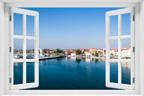 Fototapeta Naklejka Na Ścianę Okno 3D - Harbor port of Kavala in Greece