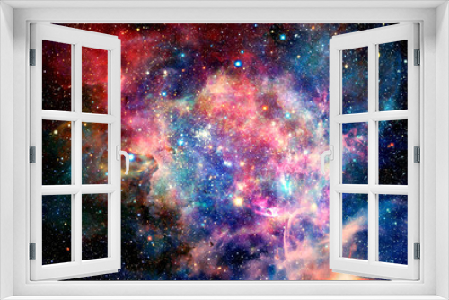 Fototapeta Naklejka Na Ścianę Okno 3D - Abstract Multicolored Smooth Bright Nebula Galaxy Artwork Background