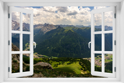 Fototapeta Naklejka Na Ścianę Okno 3D - Wonderful view of Val Di Fassa . Dolomites. Italy.