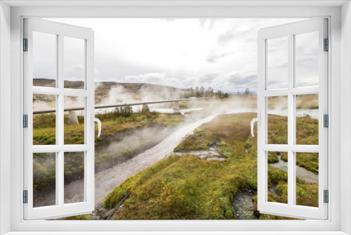 Fototapeta Naklejka Na Ścianę Okno 3D - Deildartunguhver hot nature steams in iceland