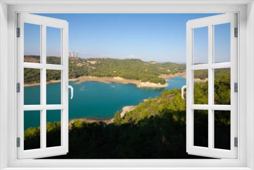 Fototapeta Naklejka Na Ścianę Okno 3D - The Seyhan Dam is a hydroelectric dam on the Seyhan River north of Adana, Turkey