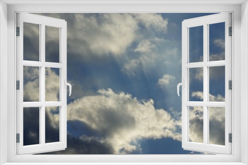 Fototapeta Naklejka Na Ścianę Okno 3D - Wolkenansicht