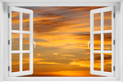 Fototapeta Naklejka Na Ścianę Okno 3D - Sonnenuntergang mit dramatischen Farben