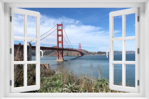 Fototapeta Naklejka Na Ścianę Okno 3D - Golden gate bridge