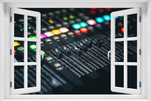 DJ Music mixing console