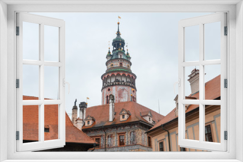 Fototapeta Naklejka Na Ścianę Okno 3D - medieval town of cesky krumlov, czech republic