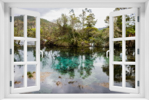 Fototapeta Naklejka Na Ścianę Okno 3D - Landscape image of the waters of Waikoropupu Springs, New Zealand