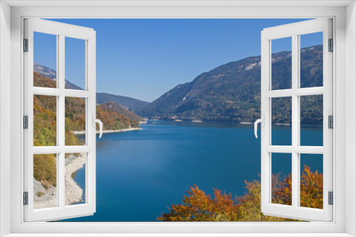 Fototapeta Naklejka Na Ścianę Okno 3D - Molvenosee im Trentino