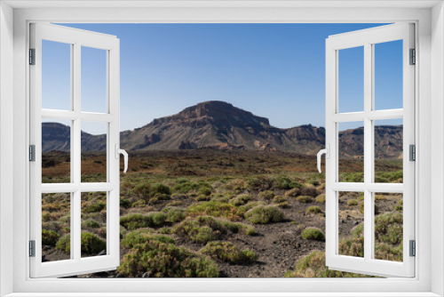 Fototapeta Naklejka Na Ścianę Okno 3D - The lava fields of Las Canadas caldera of Teide volcano. Tenerife. Canary Islands. Spain. View from the observation deck - 