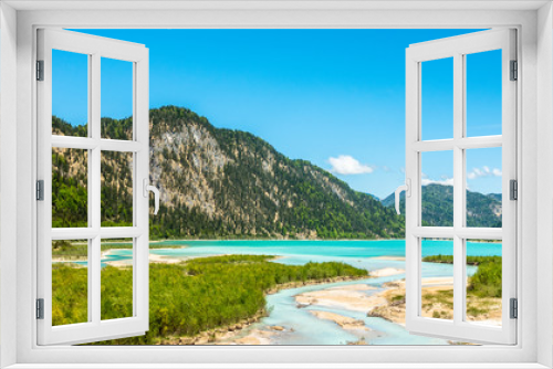 Fototapeta Naklejka Na Ścianę Okno 3D - sylvenstein lake