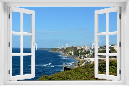 Fototapeta Naklejka Na Ścianę Okno 3D - San Juan Puerto Rico Ocean View