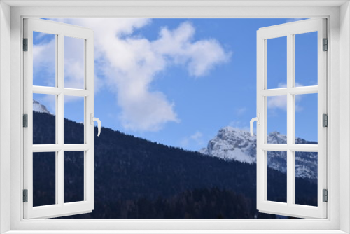 Fototapeta Naklejka Na Ścianę Okno 3D - Inverno a Forni di Sopra