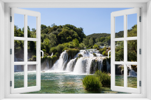 Fototapeta Naklejka Na Ścianę Okno 3D - krka waterfalls croatia