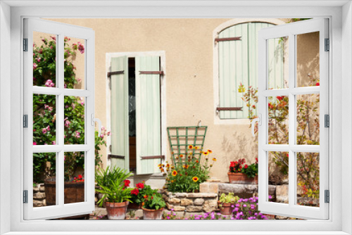 Fototapeta Naklejka Na Ścianę Okno 3D - Romantic French house