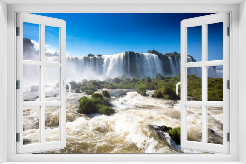 Fototapeta Naklejka Na Ścianę Okno 3D - Iguazu waterfalls Brazillian side