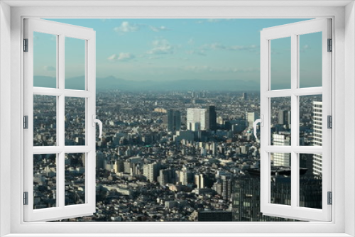 Fototapeta Naklejka Na Ścianę Okno 3D - 東京の風景