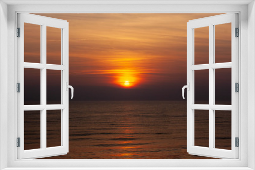 Fototapeta Naklejka Na Ścianę Okno 3D - Sonnenuntergang Sylt