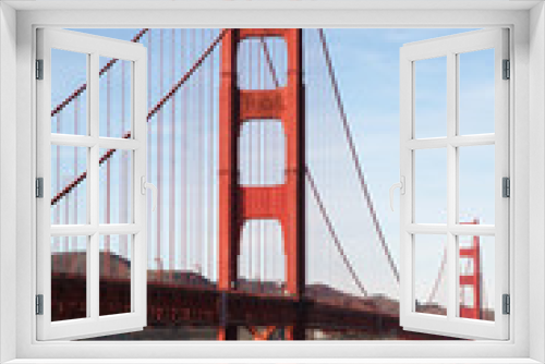 Fototapeta Naklejka Na Ścianę Okno 3D - View of the Golden Gate Bridge . San Francisco, California, USA.