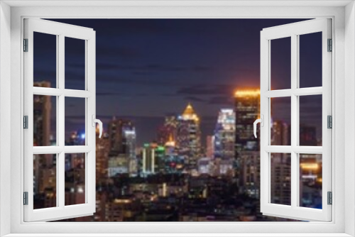 Fototapeta Naklejka Na Ścianę Okno 3D - Bangkok City Panorama