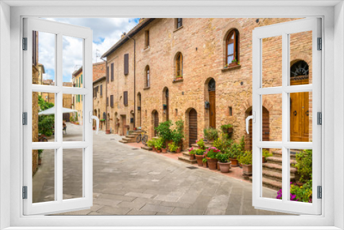 Fototapeta Naklejka Na Ścianę Okno 3D - Scenic sight in Pienza, Province of Siena, Tuscany, Italy.