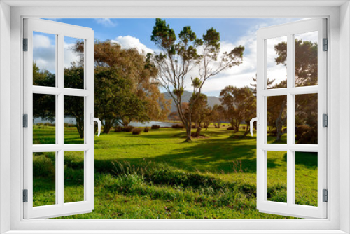 Fototapeta Naklejka Na Ścianę Okno 3D - Beautiful View over Sete Cidades Park, Azores