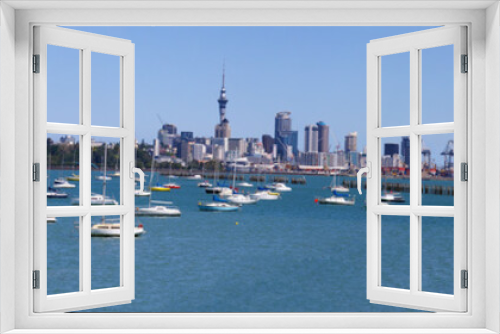 Fototapeta Naklejka Na Ścianę Okno 3D - Auckland, New Zealand from the Bay