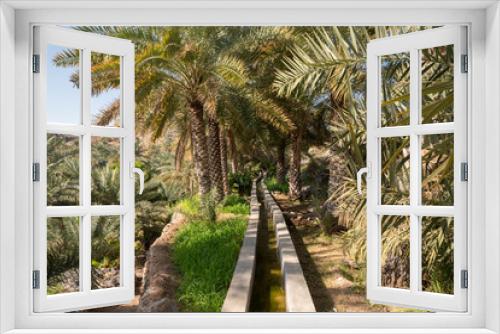 Fototapeta Naklejka Na Ścianę Okno 3D - Falaj irrigation system in Oman