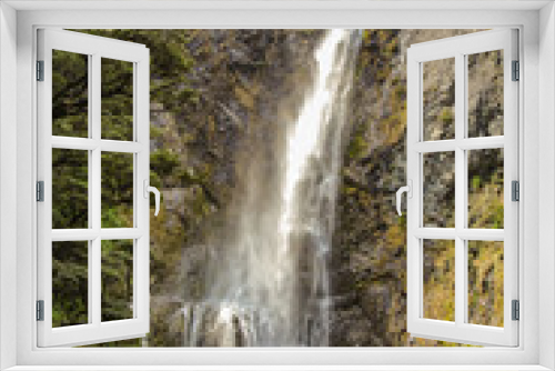 Fototapeta Naklejka Na Ścianę Okno 3D - Devil's Punchbowl Waterfall in Arthur's Pass National Park, New Zealand