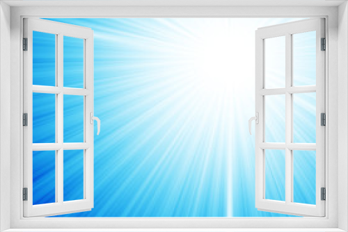 Fototapeta Naklejka Na Ścianę Okno 3D - 青色光の背景