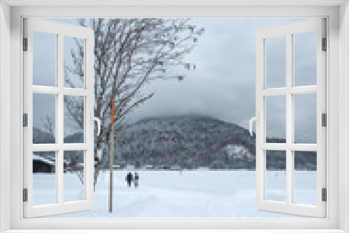 Fototapeta Naklejka Na Ścianę Okno 3D - Bavarian Winter Hike