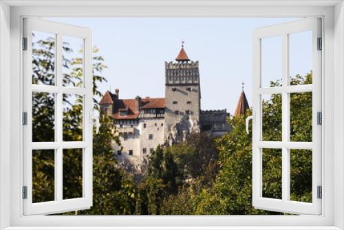 Fototapeta Naklejka Na Ścianę Okno 3D - Zamek Drakuli w Branie w Rumunii