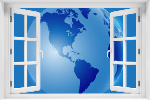 Fototapeta Naklejka Na Ścianę Okno 3D - Earth globe icon