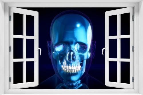 Fototapeta Naklejka Na Ścianę Okno 3D - Abstract Skull,dental X-Rays.3d rendering