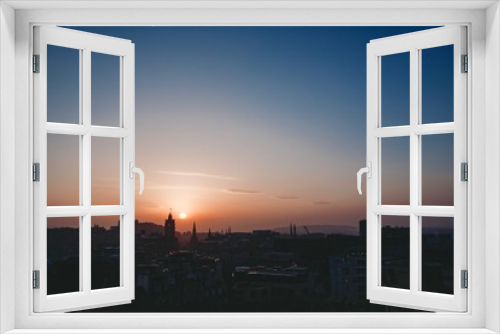 Fototapeta Naklejka Na Ścianę Okno 3D - Sunset Over Edinburgh