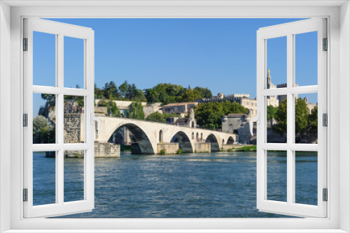 Fototapeta Naklejka Na Ścianę Okno 3D - Pont Saint-Bénézet in Avignon in Südfrankreich