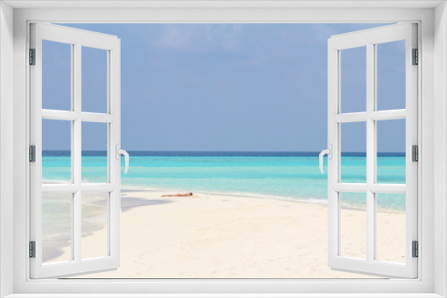 Fototapeta Naklejka Na Ścianę Okno 3D - Maldives Landscape
